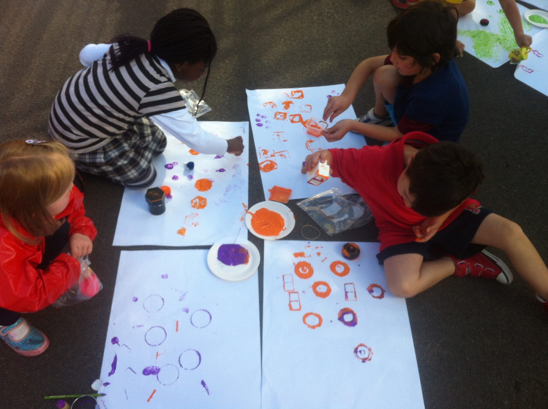 Printing with everyday objects - Kilkenny Model School